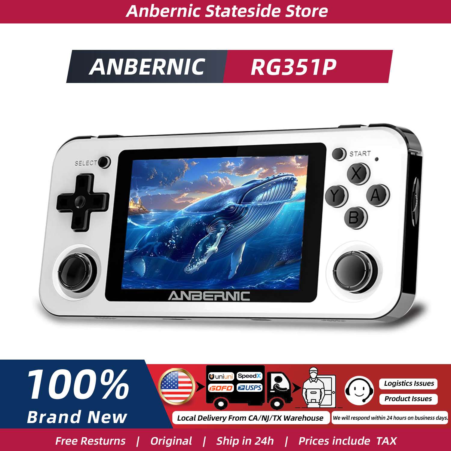 Retro Gaming Device - جهاز ألعاب محمول ANBERNIC RG351P بشاشة