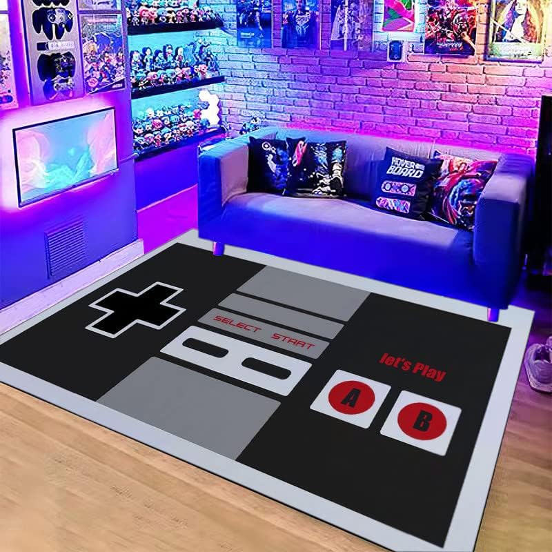 Retro Gaming Quotes - سجادة بتصميم وحدة تحكم NES كلاسيكية،