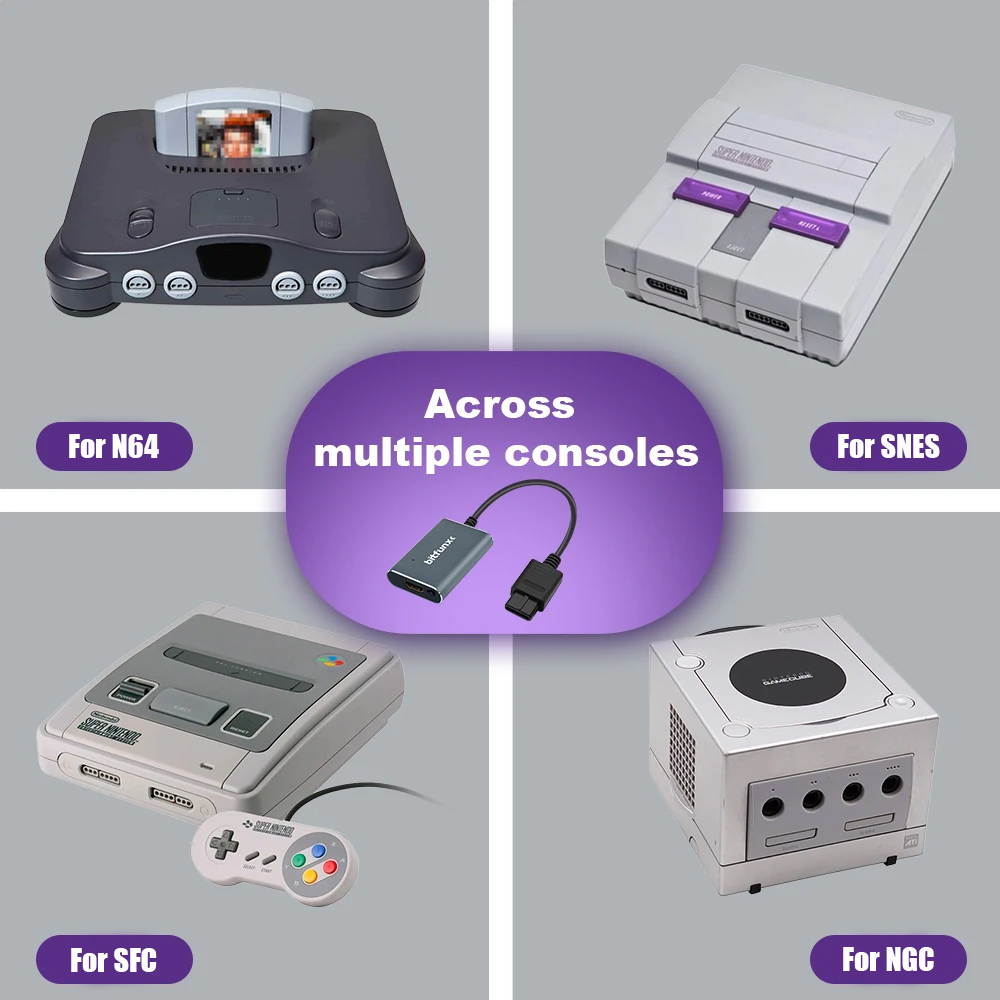 محول فيديو Bitfunx 720P Svideo - مراجعة Retro Gaming Os وسعره