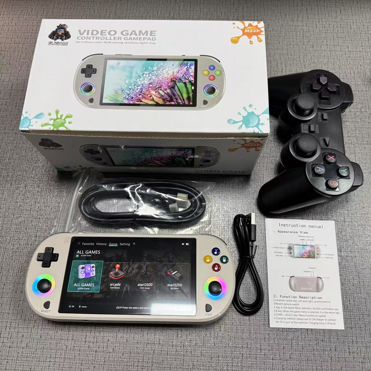 جهاز ألعاب فيديو محمول جديد M2 - مراجعة Retro Gaming Device وسعره