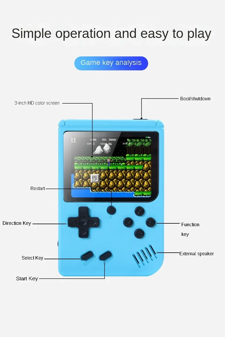 جهاز ألعاب محمول بشاشة LCD ملو - مراجعة Retro Gaming For Tv وسعره