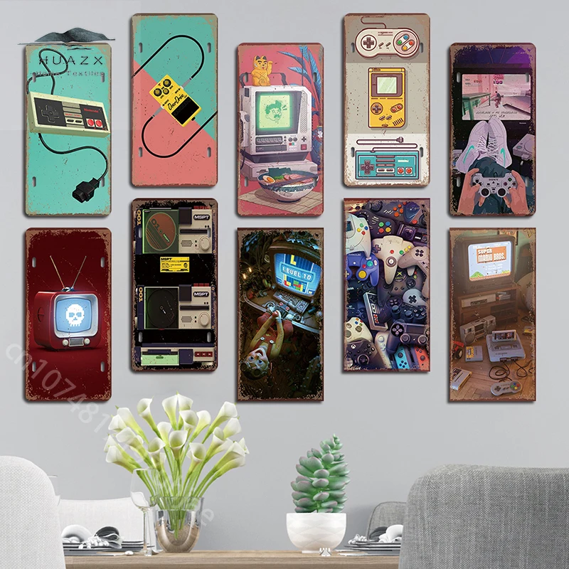 لافتة معدنية للألعاب بتصميم عت - مراجعة Retro Gaming For Tv وسعره