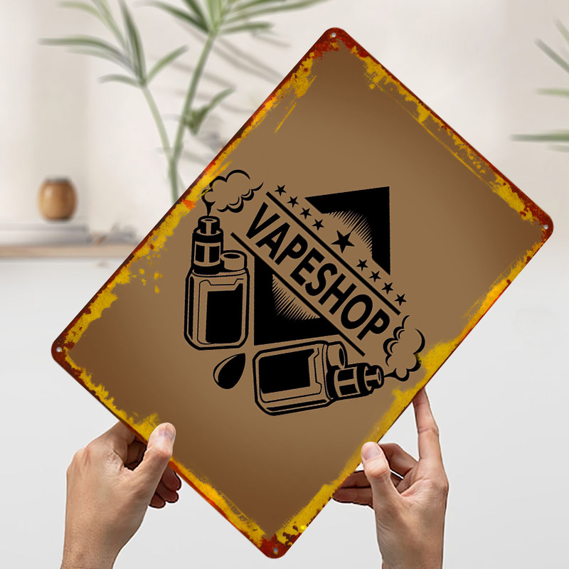 Vape Shop Logo صفيح الملصقات ل - مراجعة Retro Gaming Shops وسعره