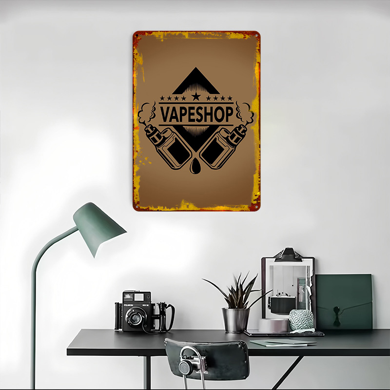 Vape Shop Logo صفيح الملصقات ل - مراجعة Retro Gaming Shops وسعره