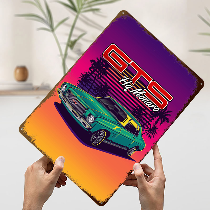 لوحة معدنية مخصصة بتصميم سيارة - مراجعة Retro Gaming At وسعره