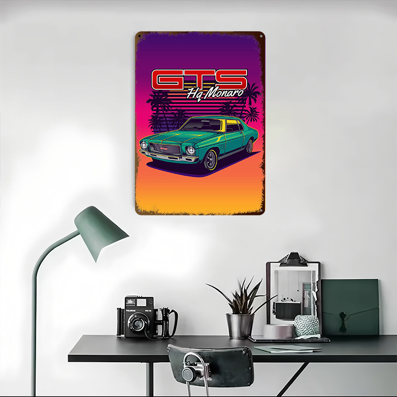 لوحة معدنية مخصصة بتصميم سيارة - مراجعة Retro Gaming At وسعره