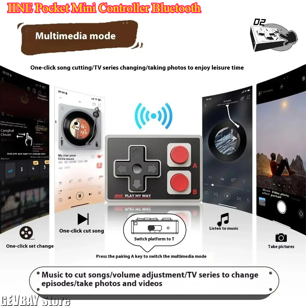 وحدة تحكم بلوتوث صغيرة من IINE - مراجعة Retro Gaming And Projector وسعره