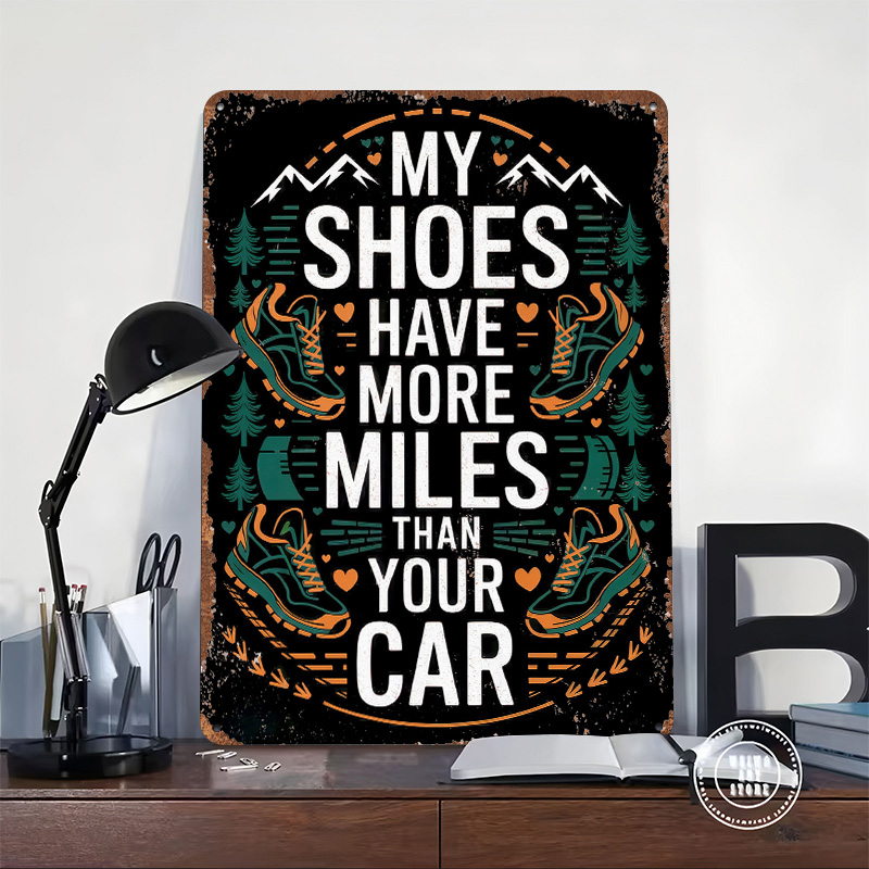 لافتة معدنية مخصصة بتصميم أحذي - مراجعة Retro Gaming Quotes وسعره