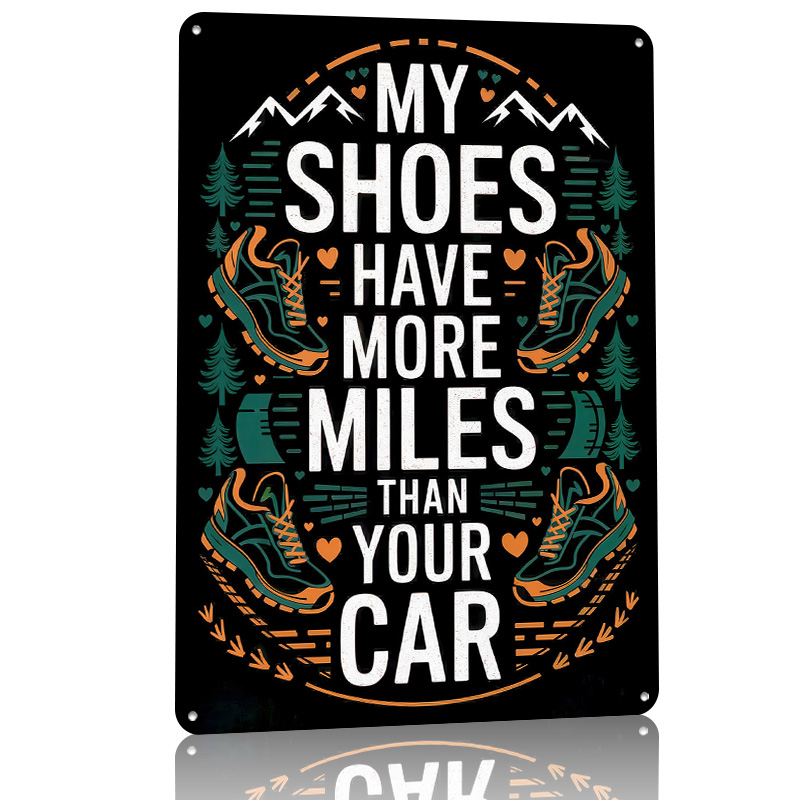 لافتة معدنية مخصصة بتصميم أحذي - مراجعة Retro Gaming Quotes وسعره