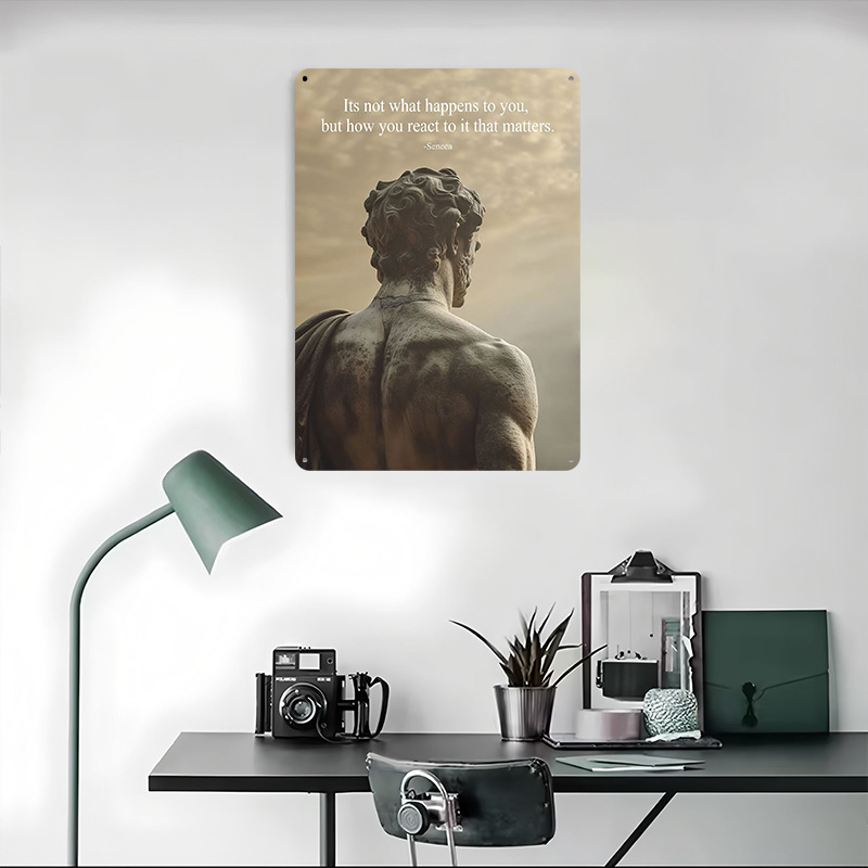 Seneca Stoic إقتباس صفيح الملص - مراجعة Retro Gaming Quotes وسعره