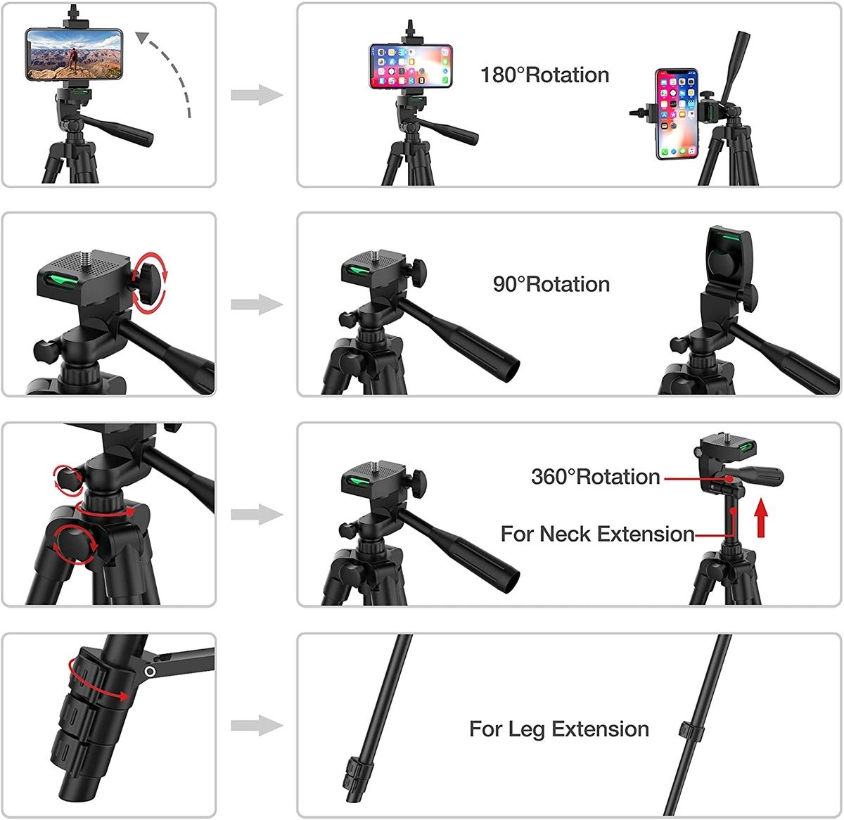 DSLR ترايبود الهاتف المحمول حو - مراجعة Retro Gaming And Projector وسعره