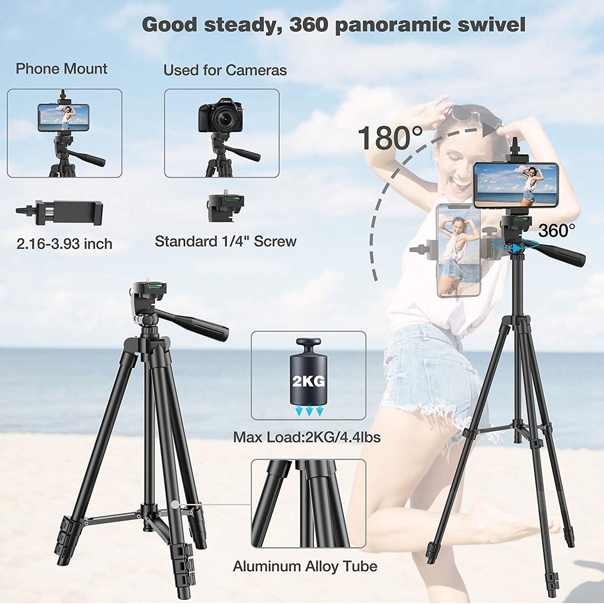 DSLR ترايبود الهاتف المحمول حو - مراجعة Retro Gaming And Projector وسعره