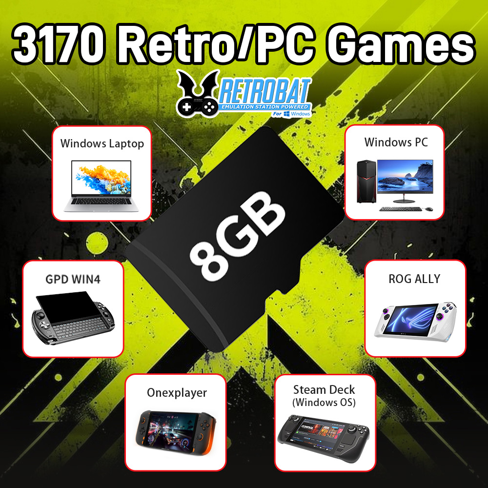 بطاقة ألعاب TF سعة 8 جيجابايت  - مراجعة Retro Gaming Os وسعره